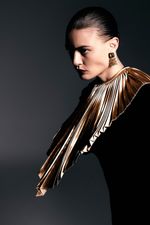 Brinco Golden Engage Denise Cassou Couture Jewelry - LARANJA 1