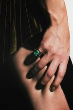 Anel Self Portrait Denise Cassou Couture Jewelry - VERDE 3