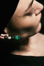 Brinco Deco Icon Denise Cassou Couture Jewelry - VERDE 2