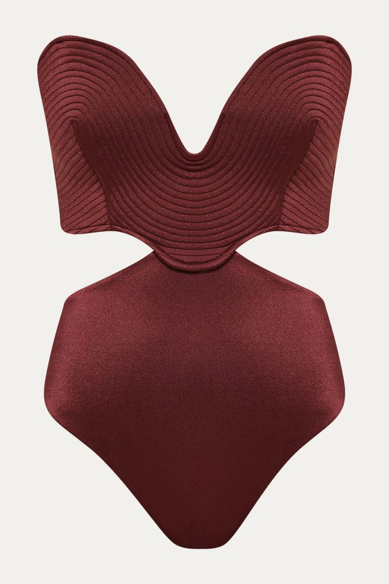 Mai  Strapless Matelass  Orla Suntime - VINHO 3