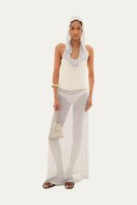 Vestido Joana Maxi Capuz Shop Eera - PRATA 0