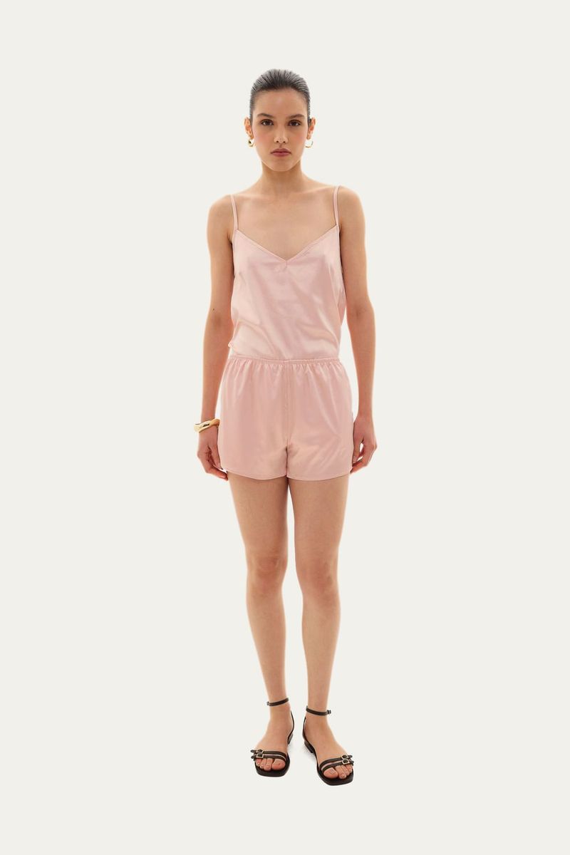 Short Lingerie Maria Augusta Linnen - NUDE 1