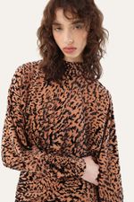 Vestido Mini Tule Devore Vita Nk - ANIMAL PRINT 2