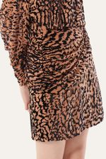 Vestido Mini Tule Devore Vita Nk - ANIMAL PRINT 3