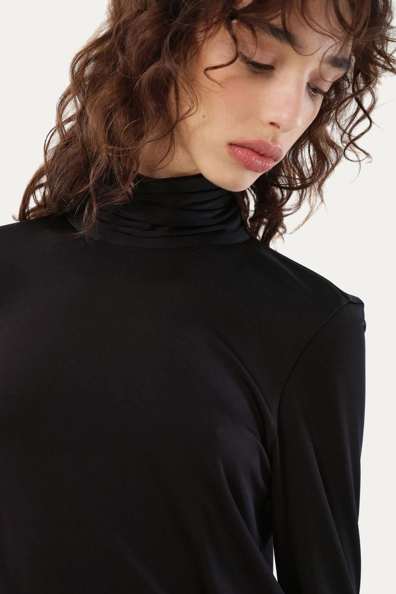 Blusa Manga Longa Jersey Absolut Corin Nk - PRETO 2
