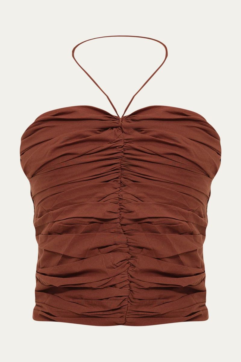 Top Beatriz Linnen - MARROM 4