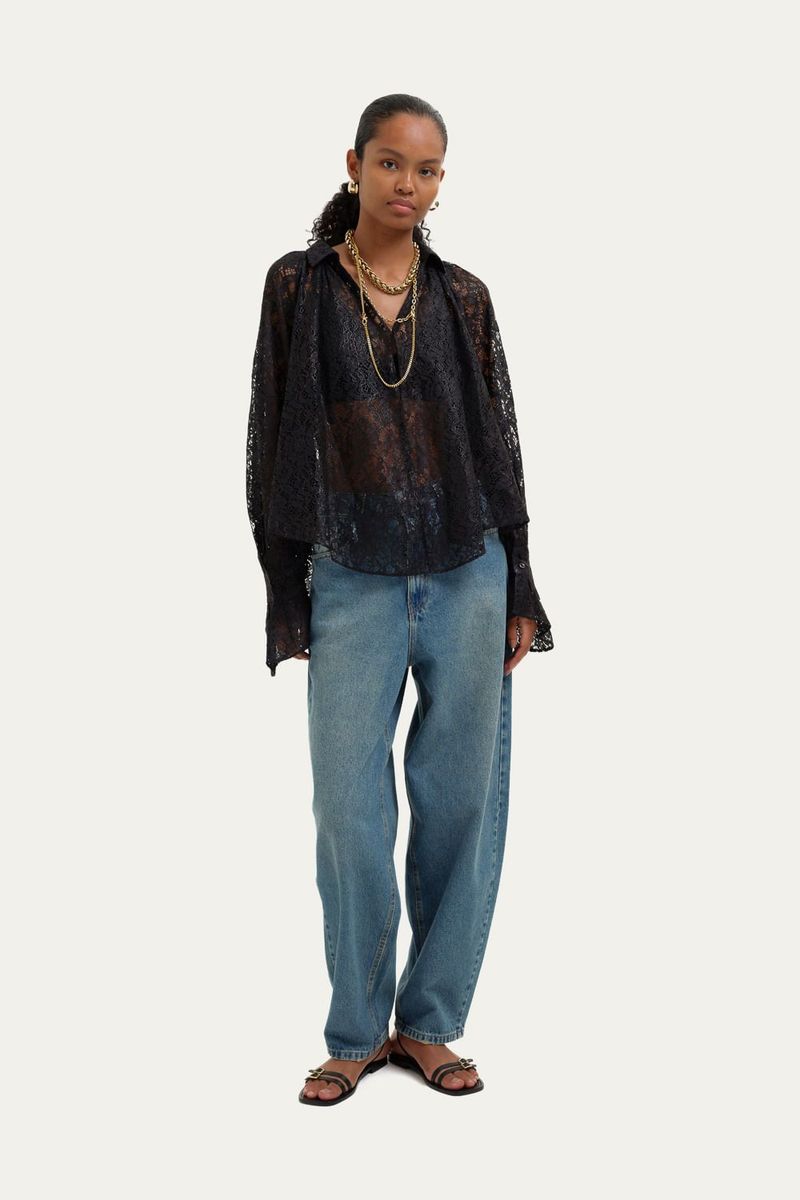 Blusa Jouer Framed - PRETO 1