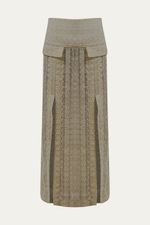 Saia Midi Ricce Framed - MARROM 4