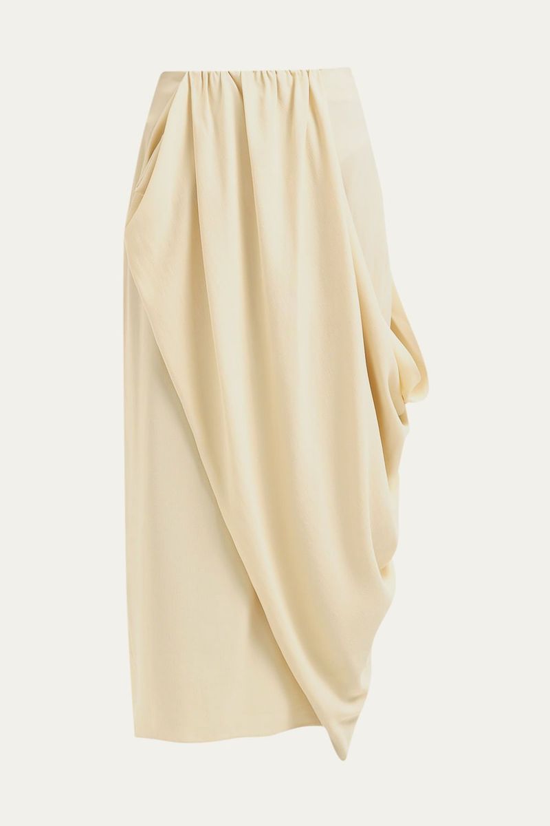 Saia Midi Gales Framed - OFF WHITE 3