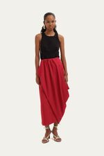 Saia Midi Gales Framed - VERMELHO 0