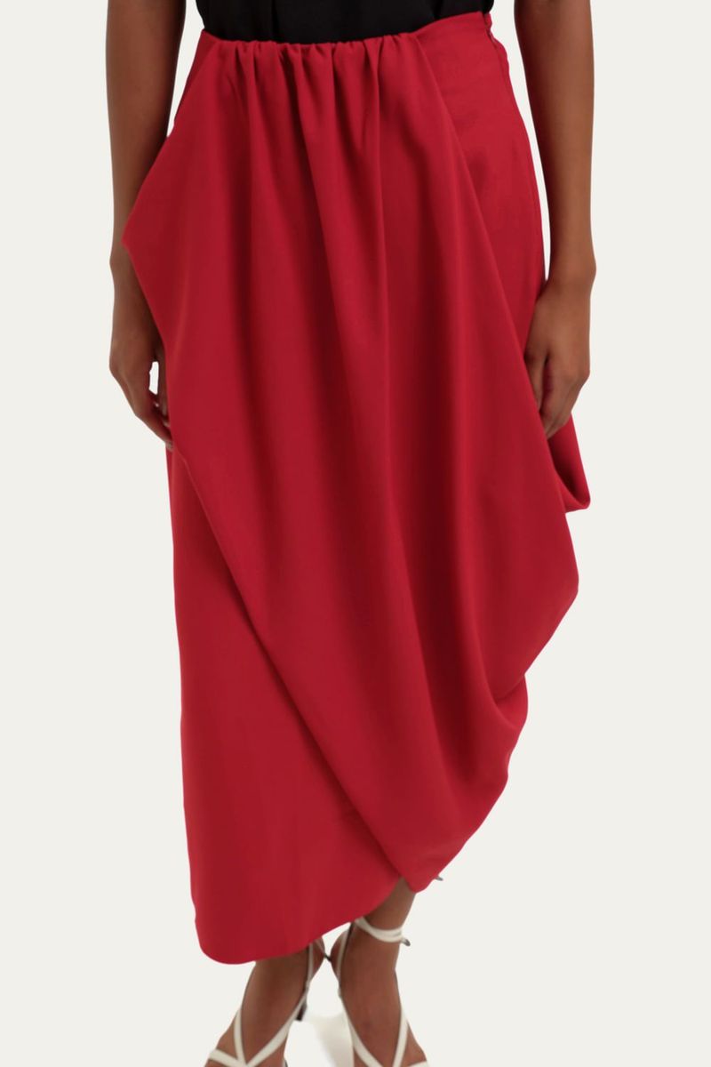 Saia Midi Gales Framed - VERMELHO 1