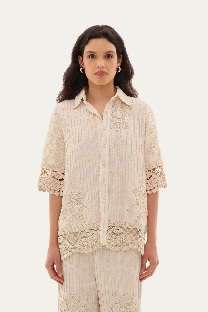 Camisa Clemence Linnen - NATURAL 0