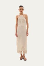 Vestido Frente  nica Clemence Linnen - NATURAL 0