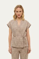 Blusa Isabel Linnen - BICOLOR 0