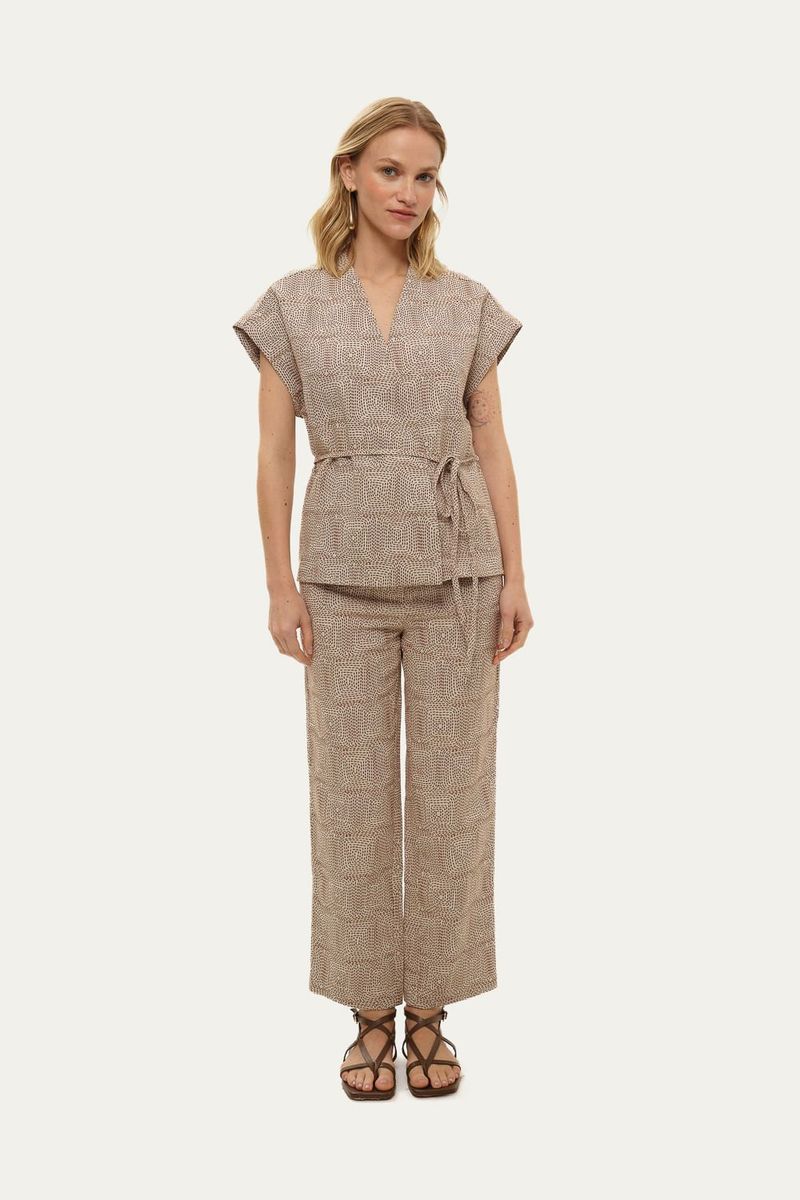 Blusa Isabel Linnen - BICOLOR 1