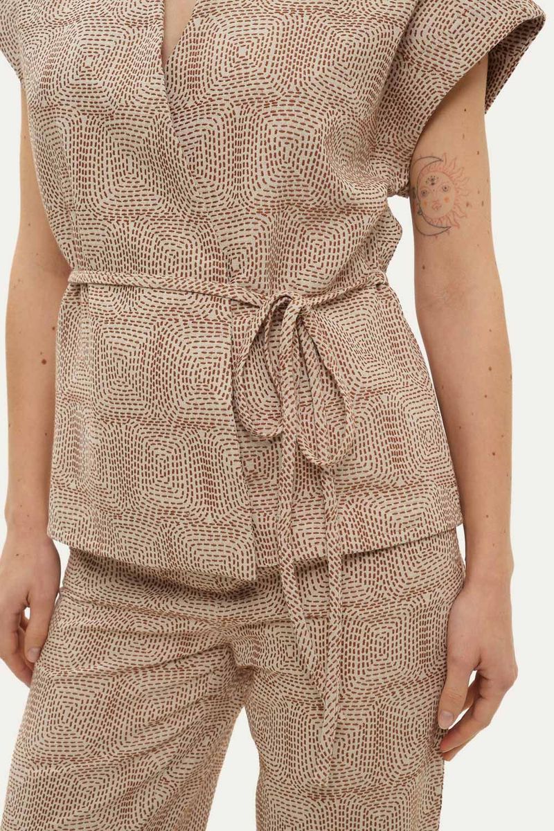 Blusa Isabel Linnen - BICOLOR 2