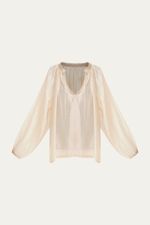 Blusa Ava All Most Vintage   Roberta Palhares BEGE 4