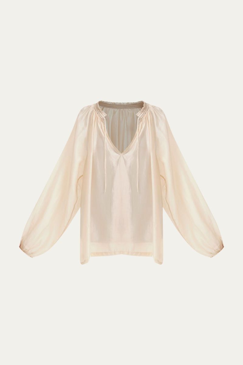 Blusa Ava All Most Vintage   Roberta Palhares BEGE 4