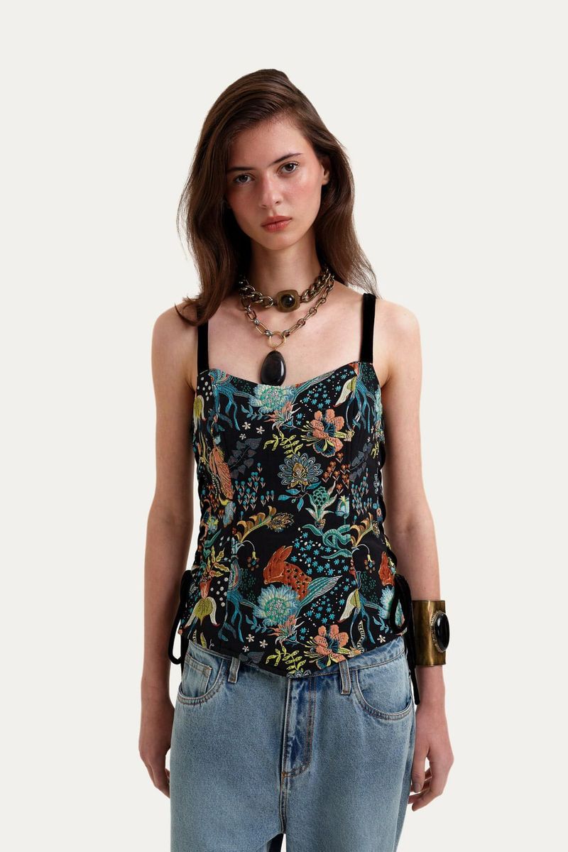 Top Charlotte All Most Vintage   Roberta Palhares - MULTICOLORIDO 0