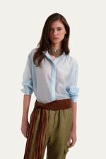 Camisa Marie Louise All Most Vintage   Roberta Palhares - AZUL 0