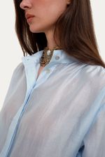 Camisa Marie Louise All Most Vintage   Roberta Palhares - AZUL 2