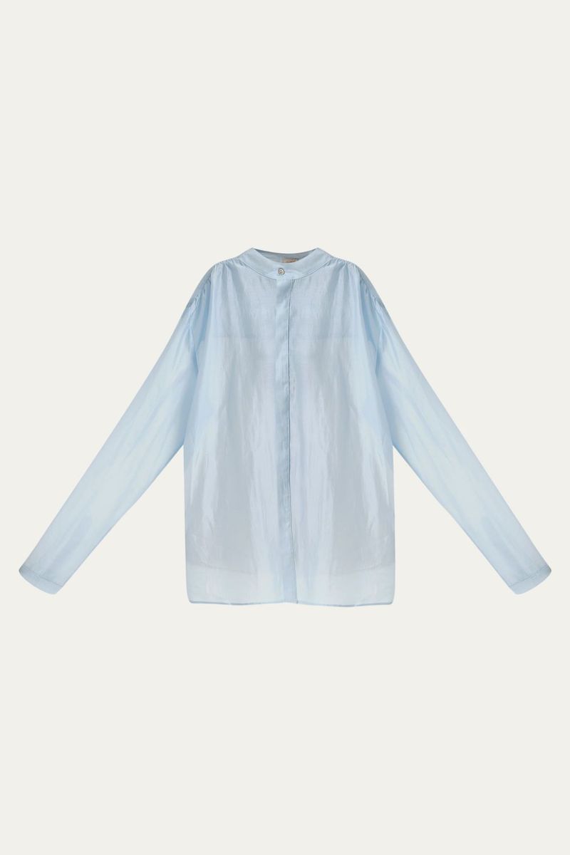 Camisa Marie Louise All Most Vintage   Roberta Palhares - AZUL 4