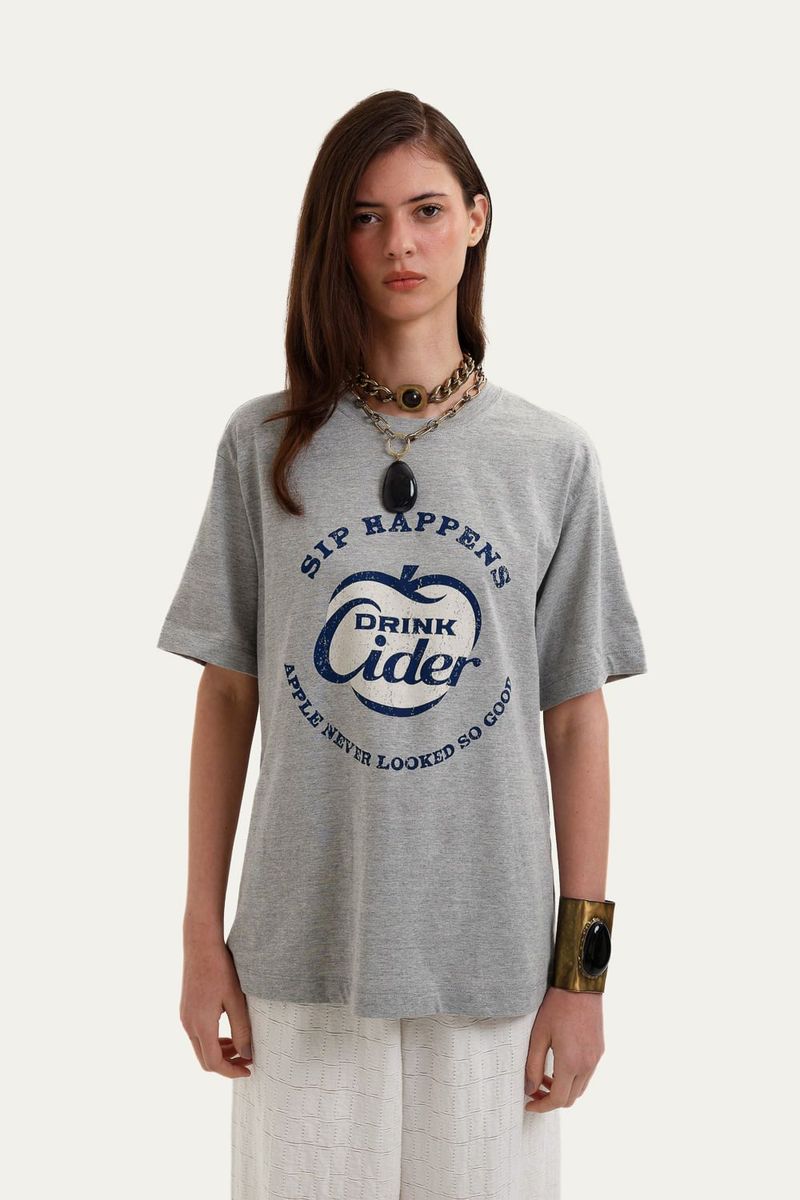 T-shirt Cheers All Most Vintage   Roberta Palhares - CINZA 0