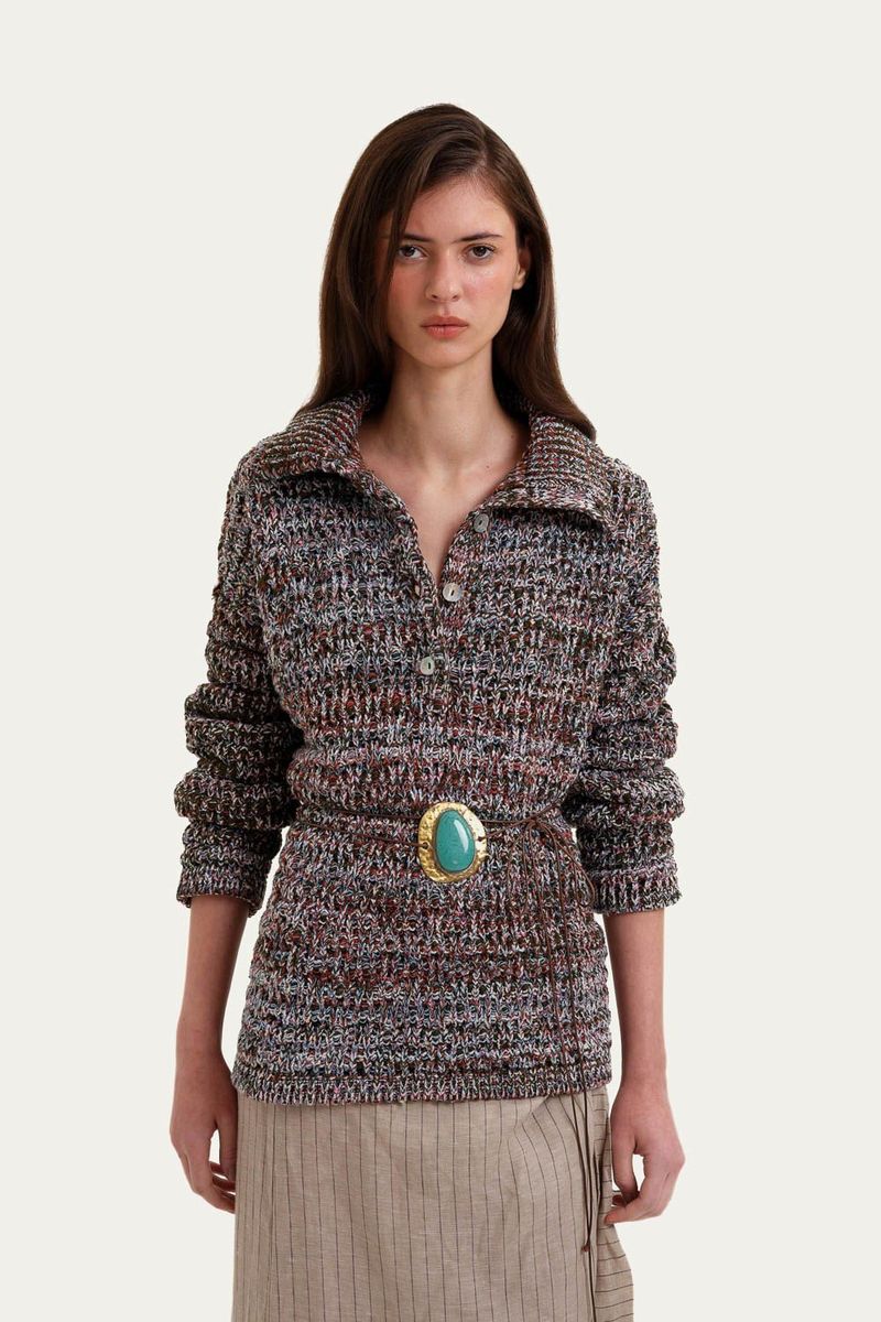 Blusa Tricot Wendy All Most Vintage   Roberta Palhares - MULTICOLORIDO 0