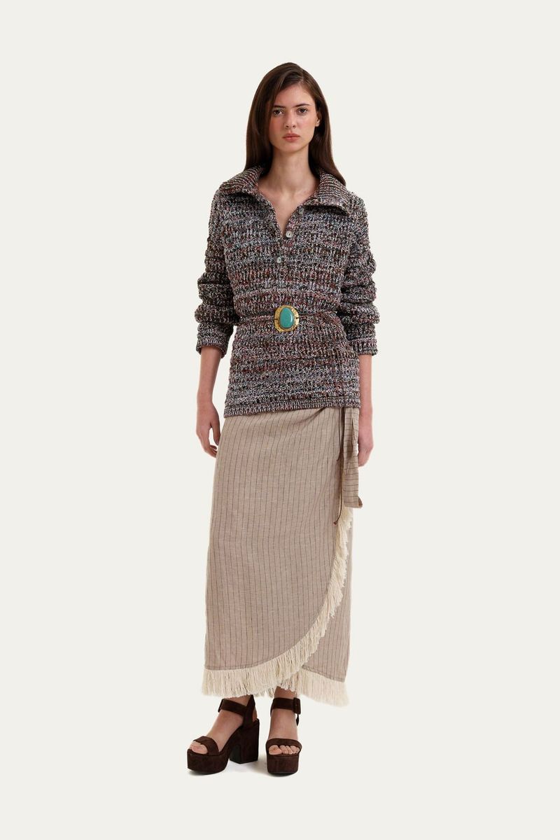 Blusa Tricot Wendy All Most Vintage   Roberta Palhares - MULTICOLORIDO 1