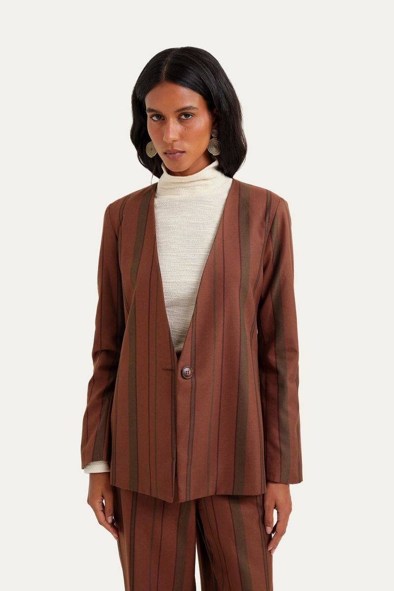 Blazer Arpelle Clemence - MARROM 0