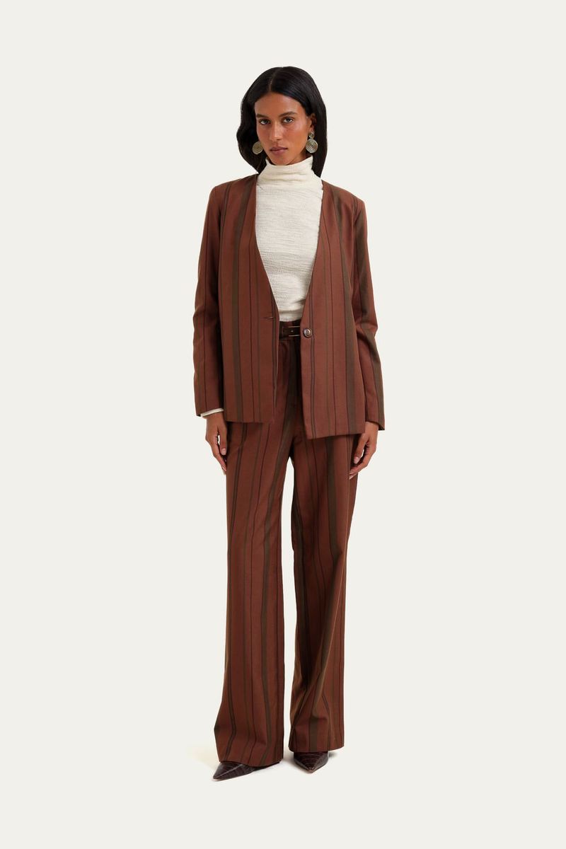 Cal a Alfaiataria Arpelle Clemence - MARROM 0