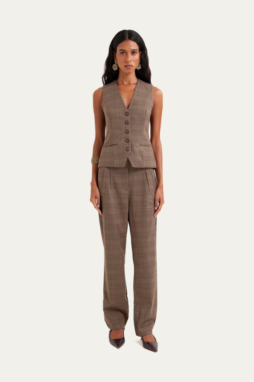 Cal a Reta Preppy Clemence - MARROM 0