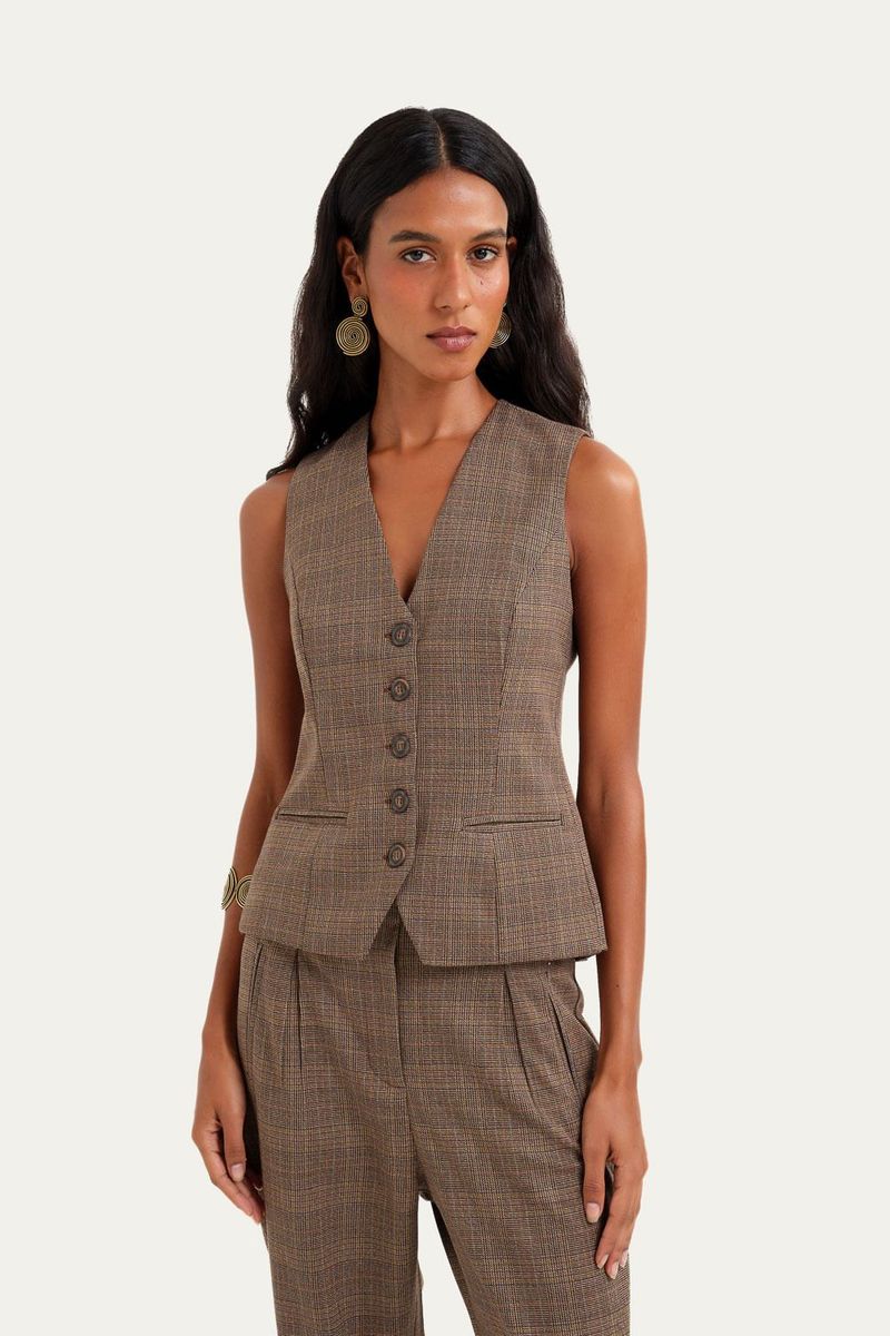 Colete Preppy Clemence - MARROM 0