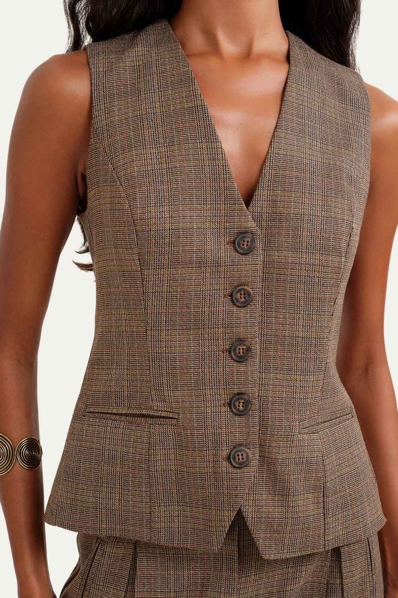 Colete Preppy Clemence - MARROM 2