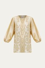 Blusa Eug nia All Most Vintage   Roberta Palhares AMARELO 4