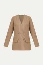 Blazer Alfaiataria Spal Nk - BEGE 4