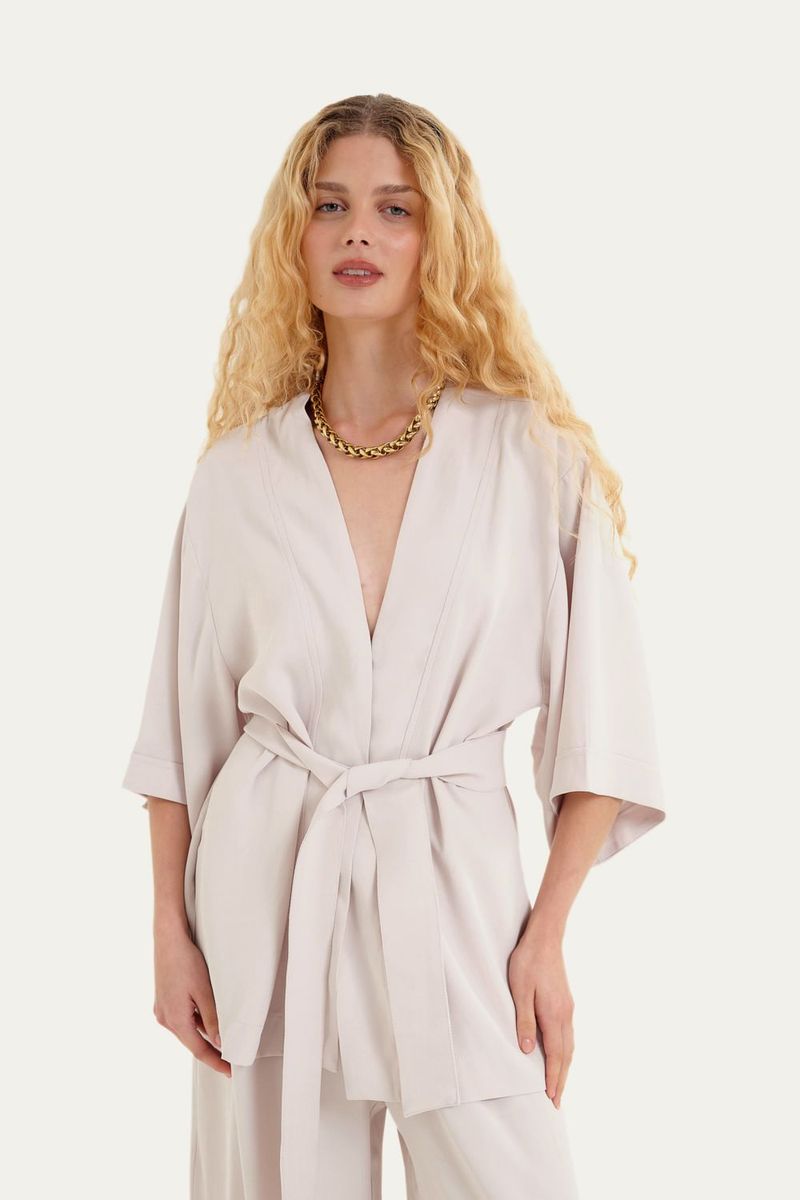 Conjunto Kimono Corallia Triphyla L  Macie - OFF WHITE 1