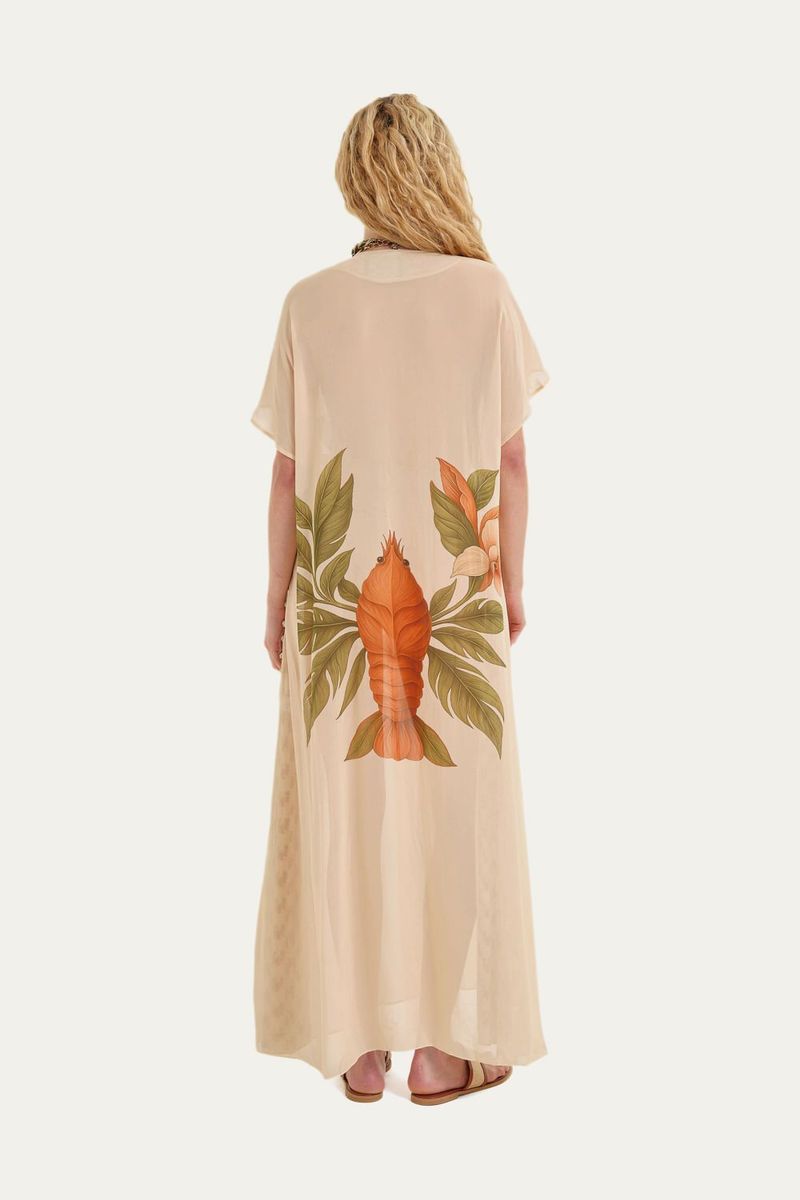 Kaftan Lacusta Magnifica L  Macie - OFF WHITE 3