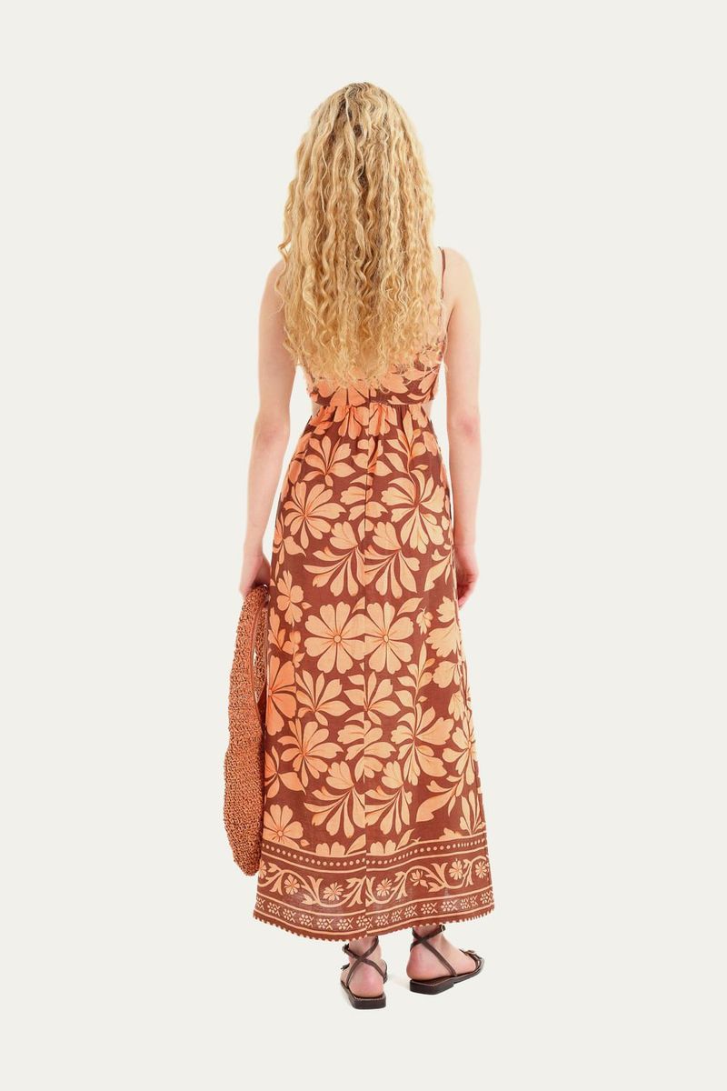 Vestido V nus Mar - LARANJA 2