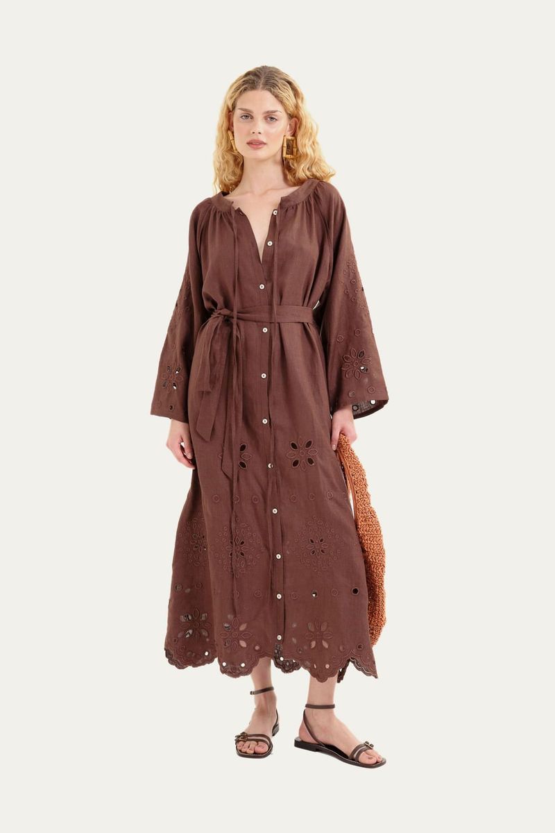 Kaftan Bora Bora Mar - MARROM 0