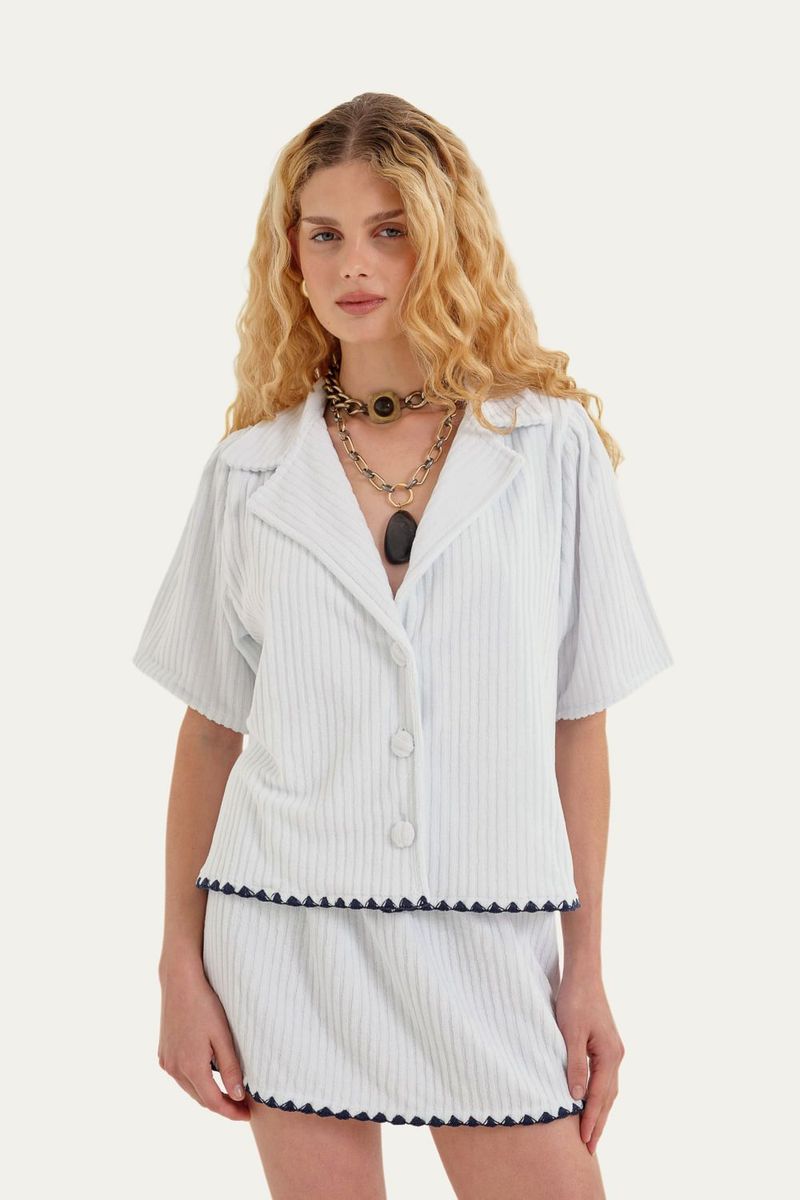 Casaquinho Alexandria Voa Voa - BRANCO 0