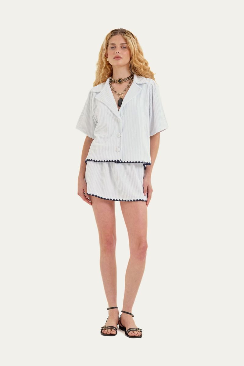 Saia Mini Alexandria Voa Voa - BRANCO 1