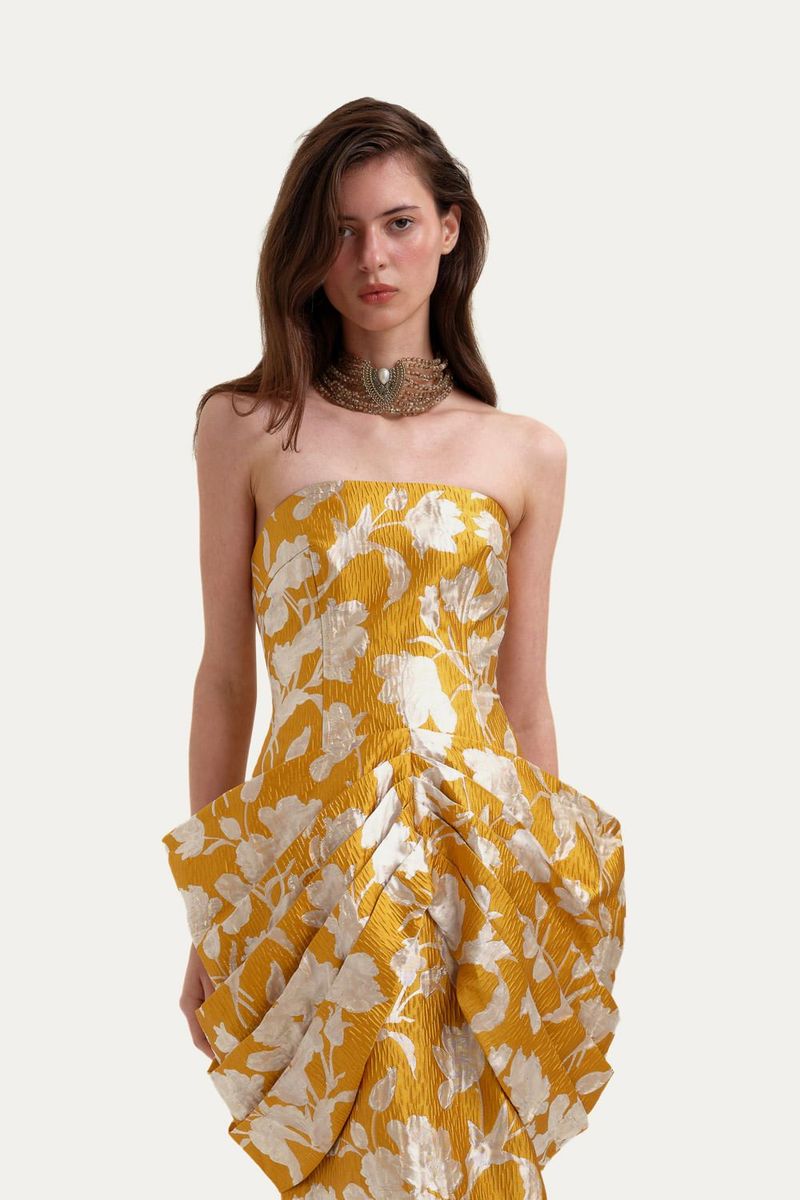 Vestido Longo Lyra Rsvp-  AMARELO 1
