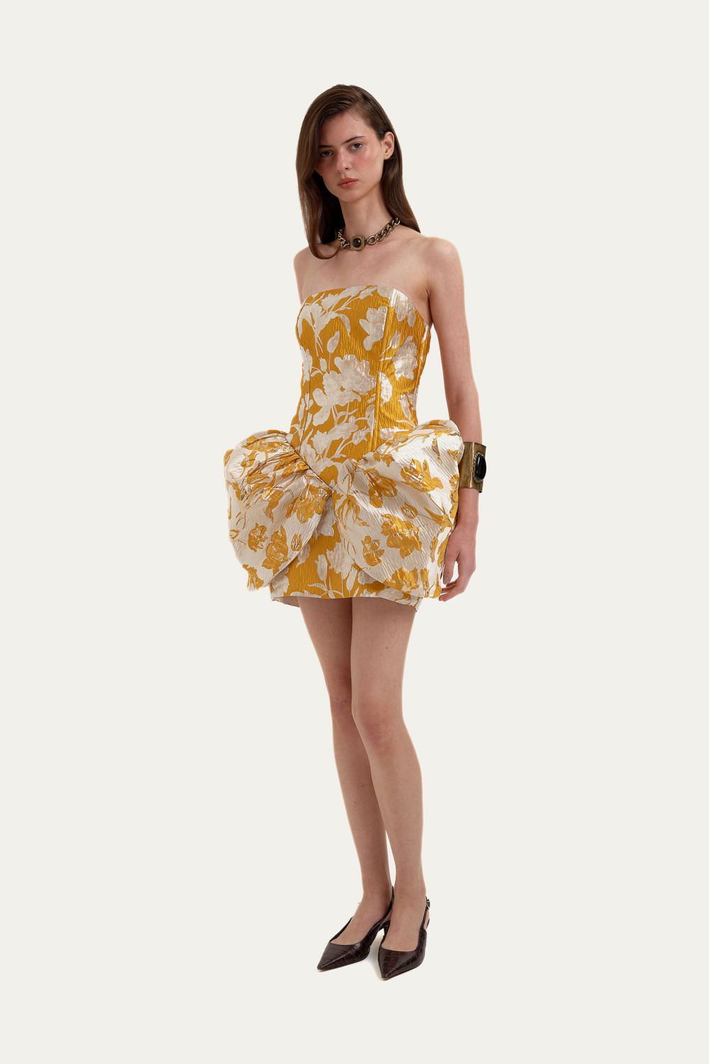 Vestido Mini Lyra Rsvp - AMARELO 1