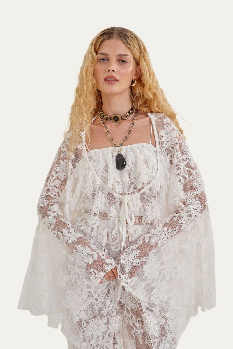 Conjunto de Renda Voa Voa - BRANCO 1