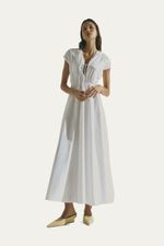 Vestido Longo La os Ajust veis Septi me  tage - BRANCO 0