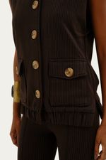 Colete Pied Norah Jour Et Nuit - MARROM 2