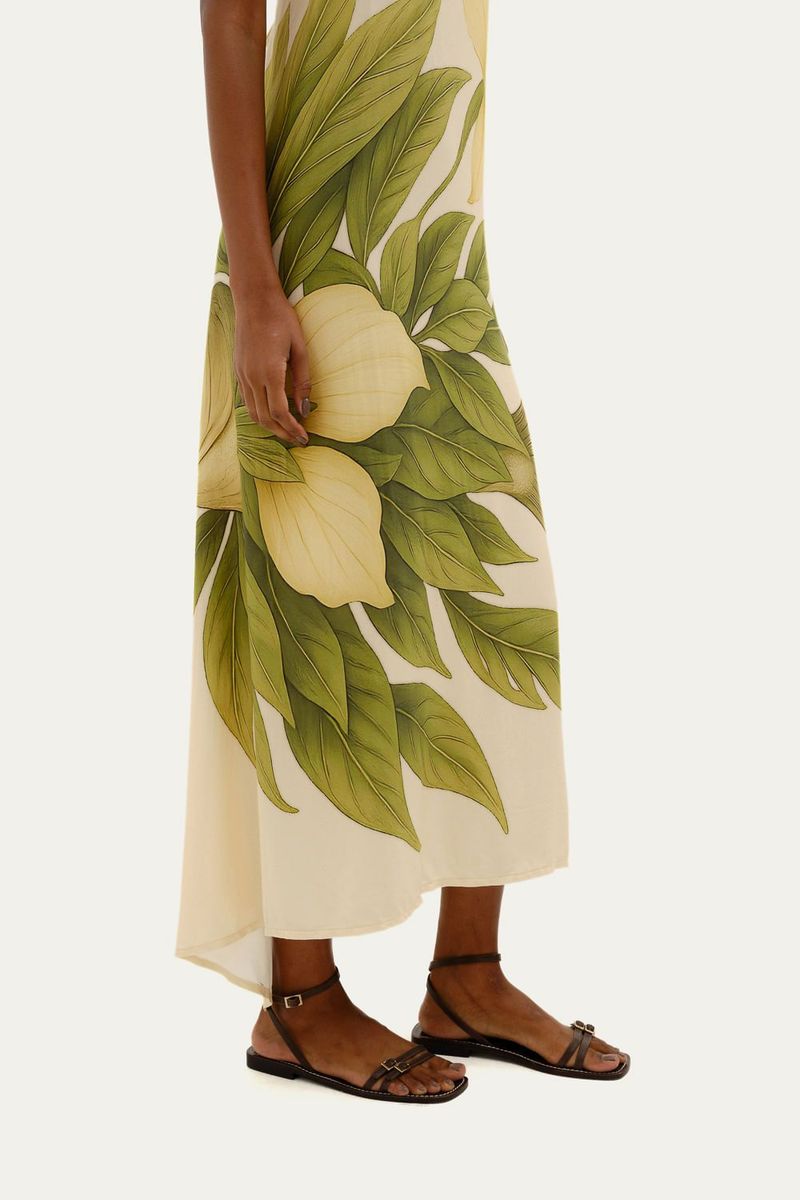 Vestido Longo Piscium Magnus L  Macie - OFF WHITE 1