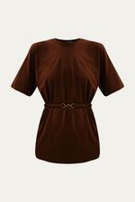 T-shirt Long Cinto Norah Jour Et Nuit - MARROM 4
