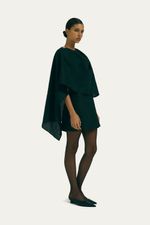 Vestido Mini Xale Septi me  tage - PRETO 1